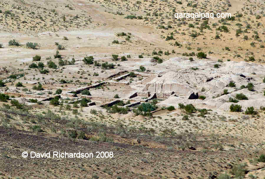 Ruins of the excavations of the palace below Ayaz Qala 2