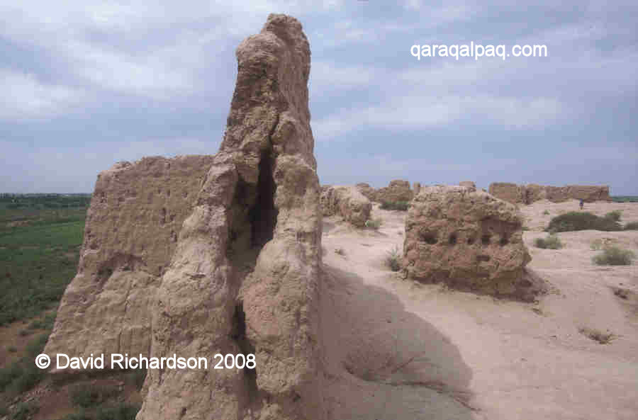 Profile of the outer wall of Qizil Qala