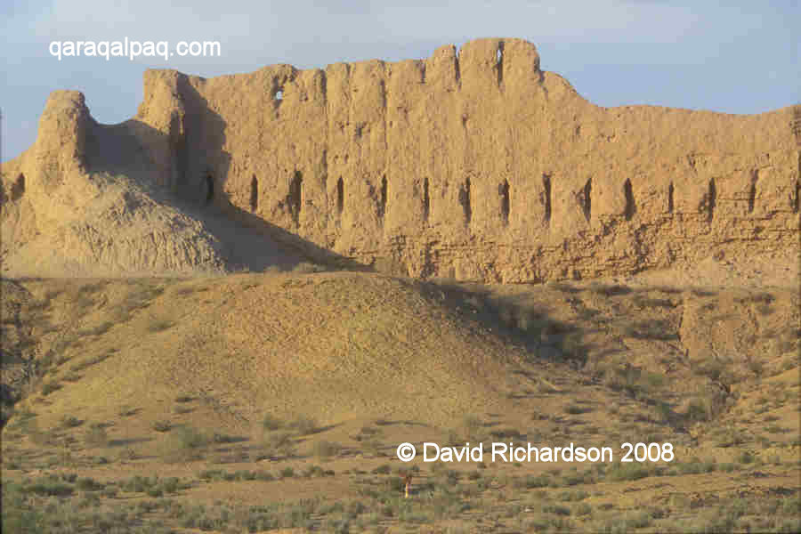 Curtain wall at Qurgashin Qala