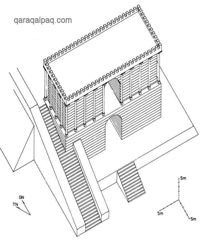 Reconstruction of the central mausoleum