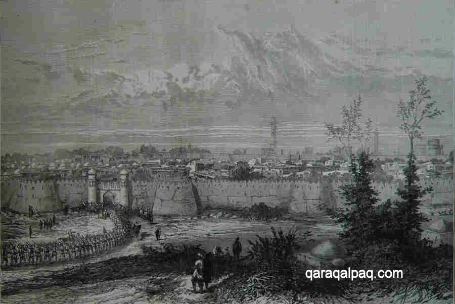 Russian troops entering Khiva