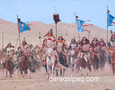 Mongol cavalry re-enactment in 2006