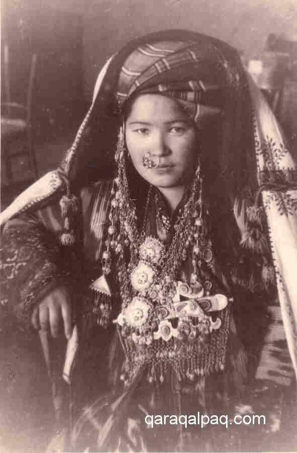 Wealthy Qaraqalpaq woman in the 1930s