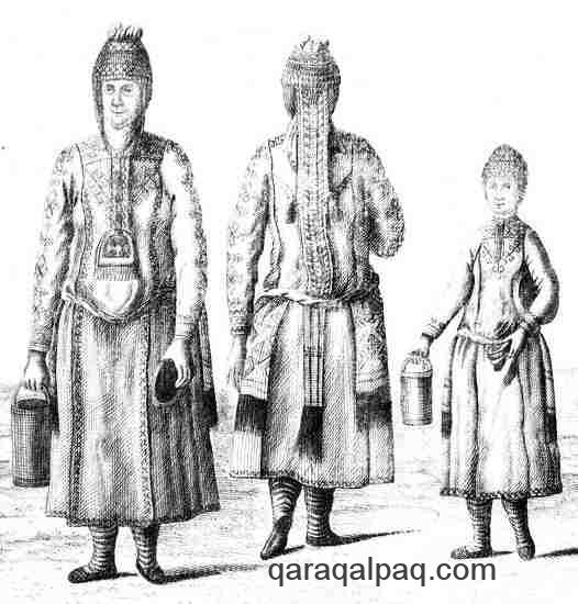Chuvash woman with kushpu headdresses