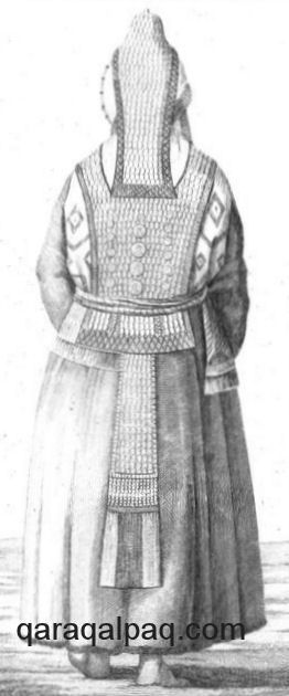Qazaq woman with a sa'wkele