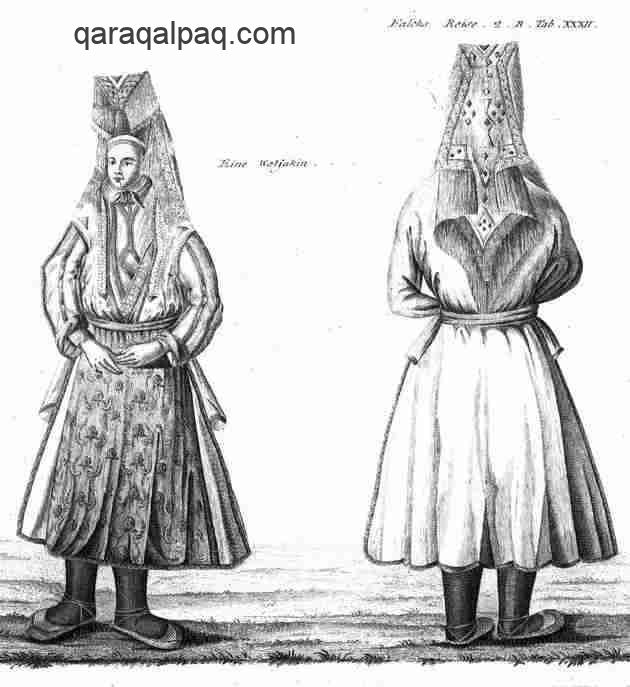 Wotjak woman with ayshon headdress
