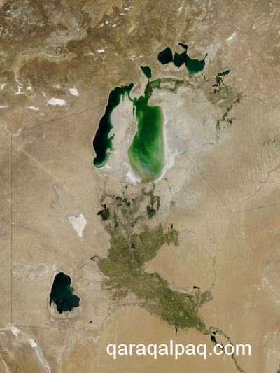 The Aral Sea in September 2003