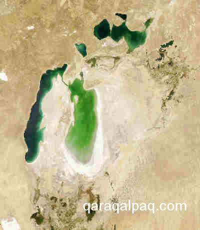The Aral Sea in August 2006