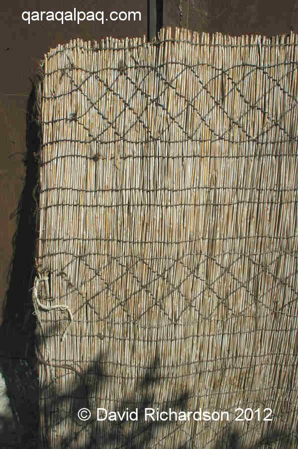 Detail of one of the shiy screens