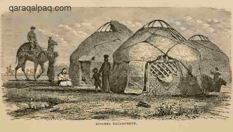 Yurts at a Qazaq encampment