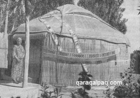 An Uzbek yurt from the Qonirat region of the Aral delta