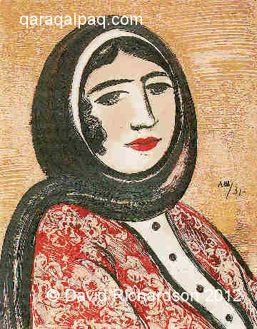 Qaraqalpaq yurt showing conical roof