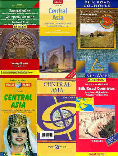 A selection of commercially available maps