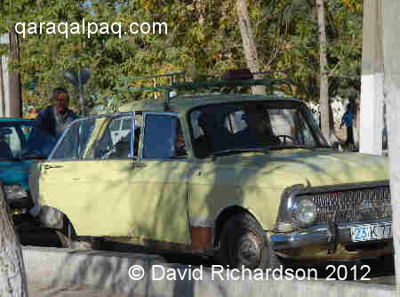 A Russian rust bucket opposite the Central Bazaar