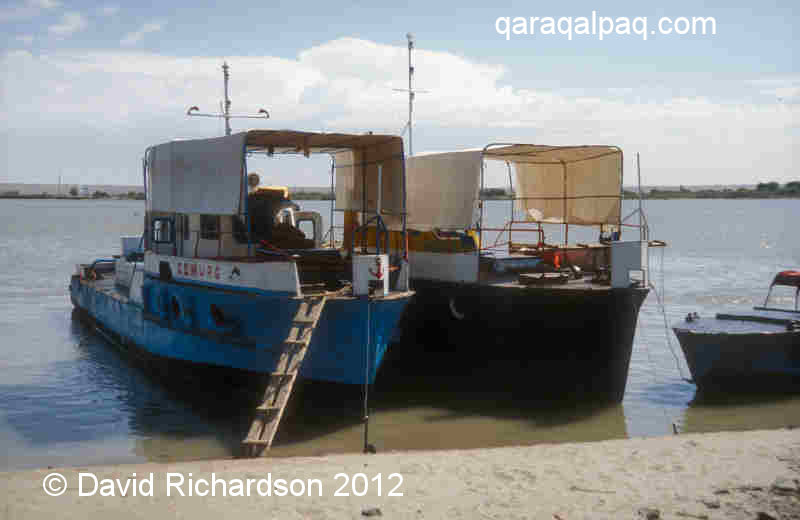 Pleasure boats on the Amu Darya