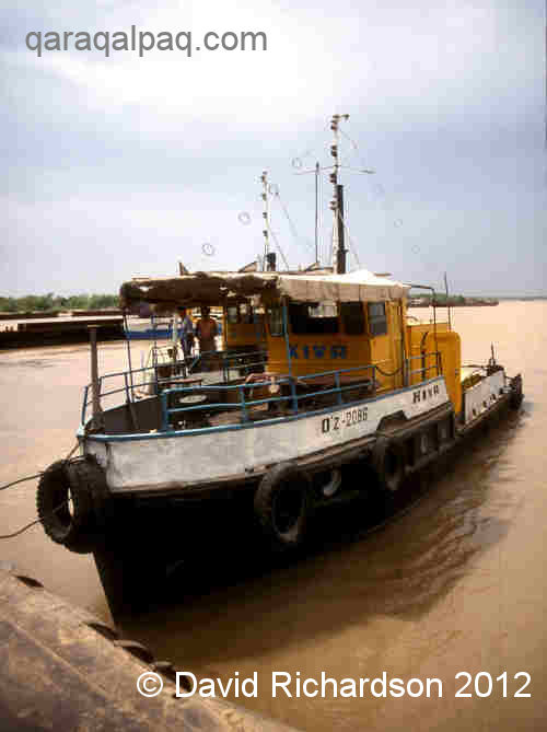 Working boats on the Amu Darya