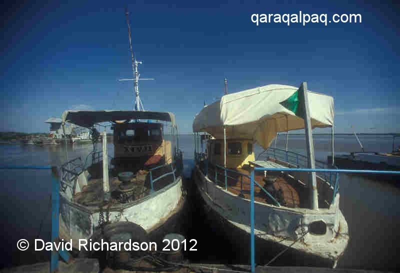 Working boats on the Amu Darya