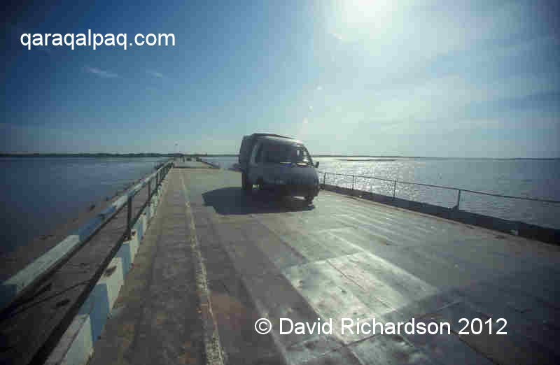 The Biruniy pontoon bridge