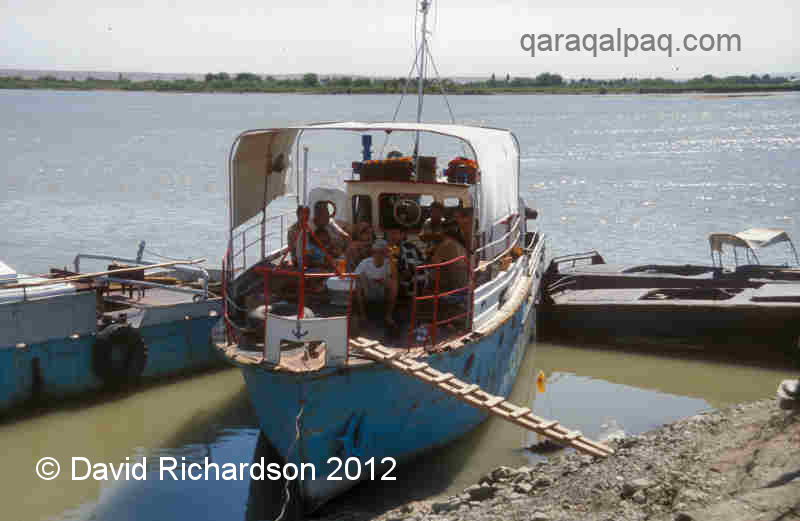 Pleasure boat on the Amu Darya