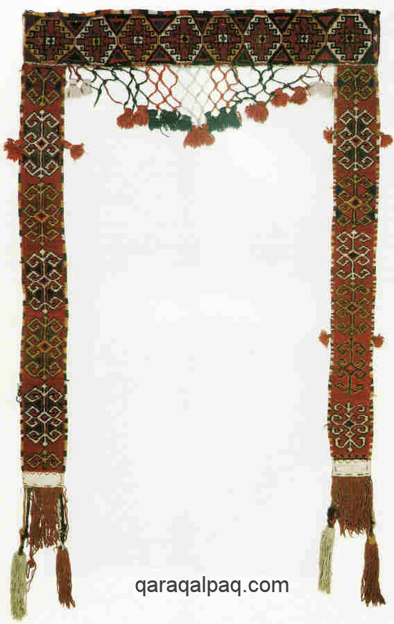 Uzbek yurt door decoration